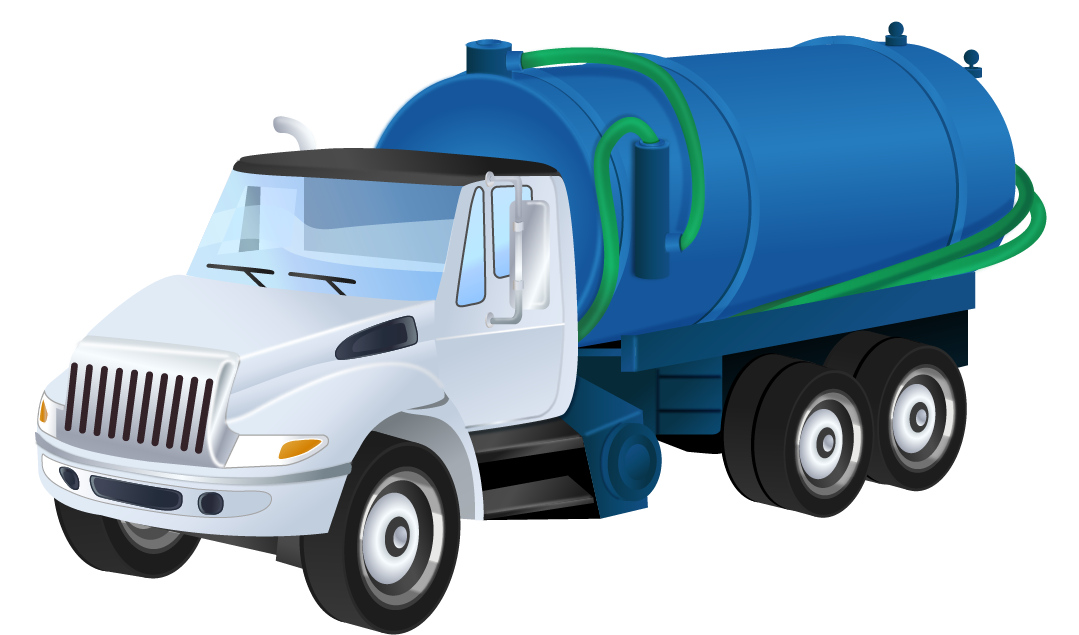 #11935 - Septic Pump Out Truck Illustration-without logo